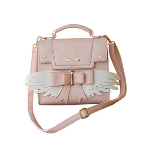 Japanese Cute One-shoulder Messenger Wing Handbag