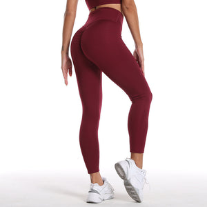 New Yoga Clothes Women's Tops Nude Butt Lift Pants Fitness Suits-Aria Doejay