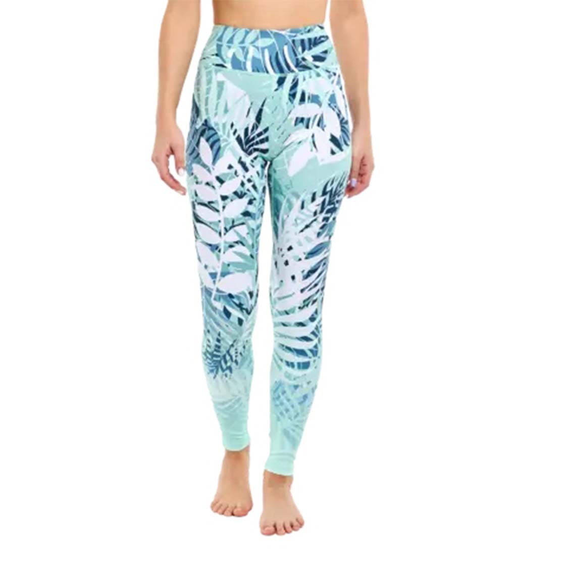 Floral Printed Set Yoga Pants Pilates Training Wear-Aria Doejay