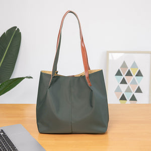 Large Capacity One-shoulder Casual Canvas Tote Bag Women's Shoulder Bag Waterproof Oxford Cloth