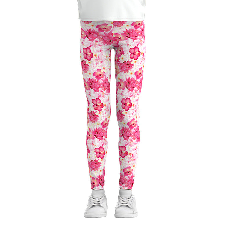 Digital Printing Leggings Girls Leggings Thin Stretch Pants