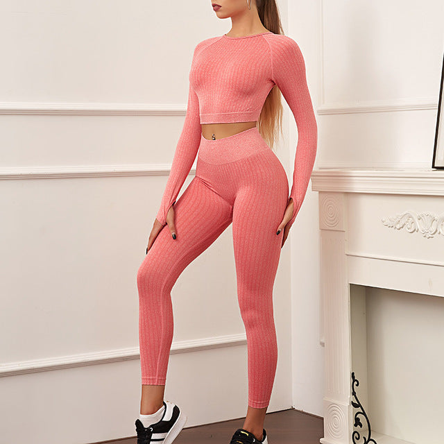 Winter New Women Suits Gym Fitness Leggings-Aria Doejay