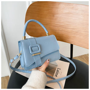 Korean Style Simple Fashion Shoulder Textured Small Square Bag