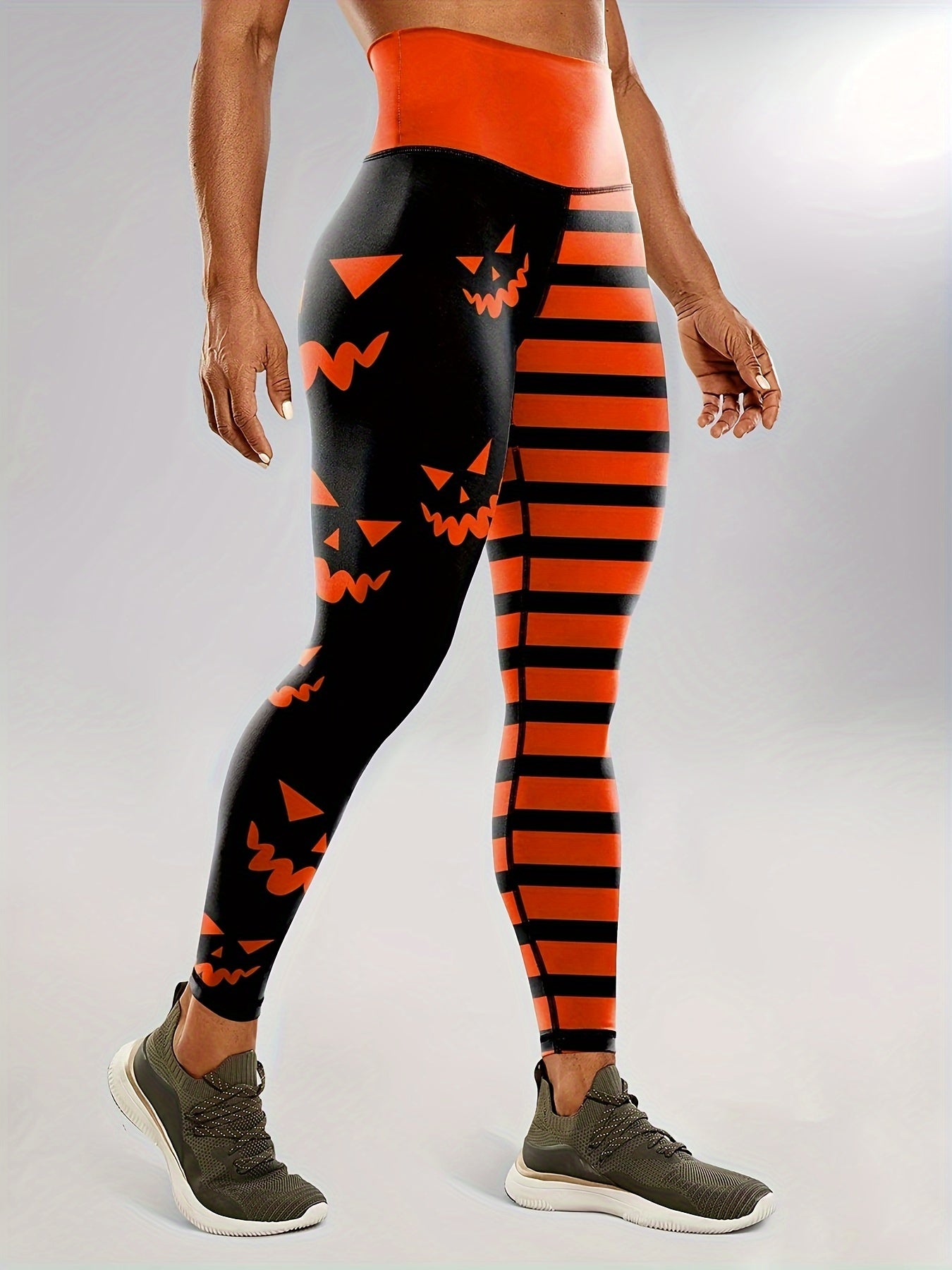 Women's Yoga Leggings With High Waist, Comfortable And Breathable, And Stretchy, Perfect For Outdoor Activities And Fitness, Halloween Print