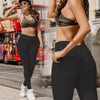 Tight high waist hips leggings pocket yoga pants sports running pants-Aria Doejay