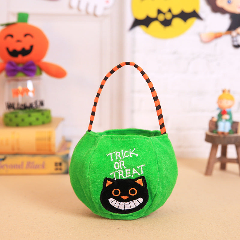 Halloween pumpkin tote bag