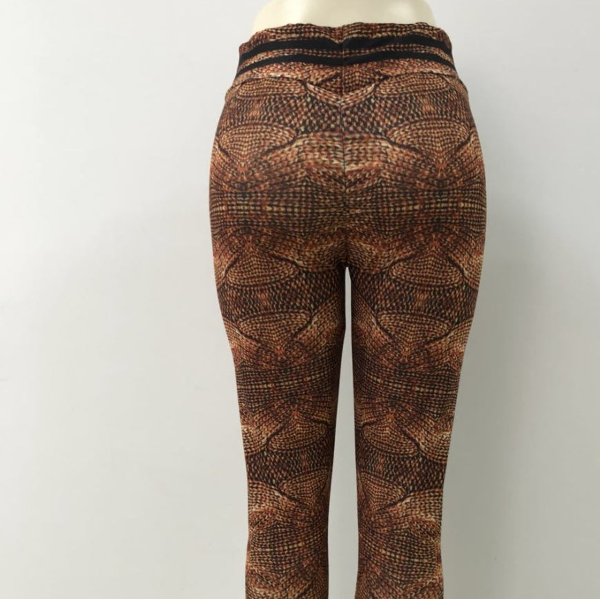 Wool printed yoga leggings-Aria Doejay