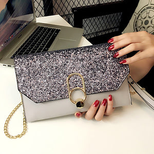 New envelope bag clutch bag slanting small bag Korean version of the shoulder bag clutch bag female