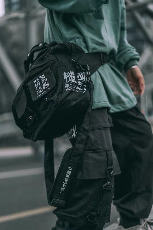 Jiye Heavy Industry Shoulder Diagonal Backpack-Aria Doejay