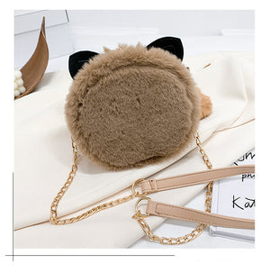 Autumn And Winter Furry Small Bag Female Chain Small Satchel