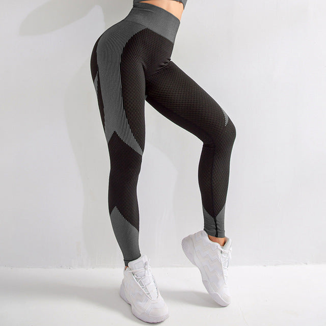 Hollow Seamless Pants Slim Sweat Yoga Sweatpants-Aria Doejay