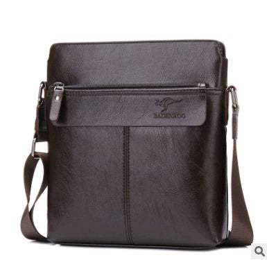 New Kangaroo Men's Bag Shoulder Bag Men's Business Messenger Bag Men's Trendy High-end Shoulder Bag