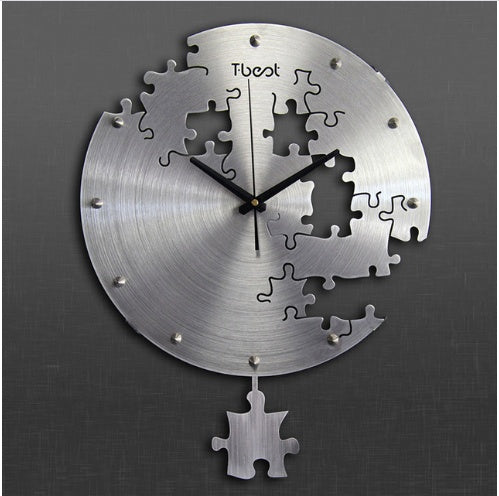 16 Inch Circilar Creative Wall Clock Art Wall Watch Modern Design Living Room And Bedroom Mute Clock Wall Home Decor Wall Clocks-Aria Doejay