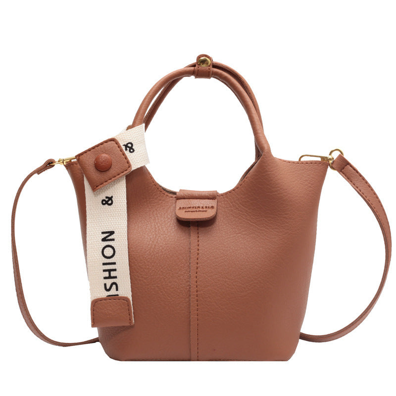 One-shoulder Crossbody Portable Bucket Bag