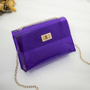 Laser cosmetic bag transparent jelly bag