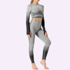 LANTECH Women Yoga Sets Gym Fitness Athletic 2 Pcs Sports Suits Set Pants Leggings Sportswear Leggings Seamless Sports Shirts-Aria Doejay