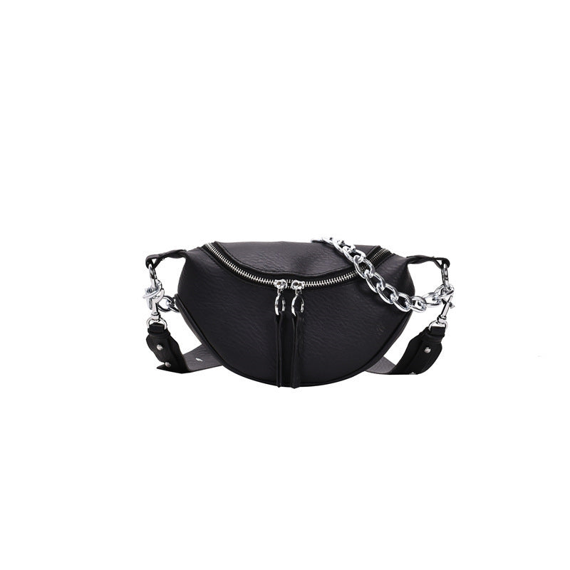 Women's chain crossbody chest bag