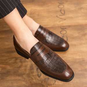 Men's Pointed Leather Shoes British Korean Leisure-Aria Doejay