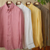 Long Linen Sleeves Shirt Large Pointed Collar Italian Style-Aria Doejay