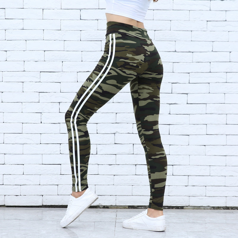 Camouflage yoga pants-Aria Doejay