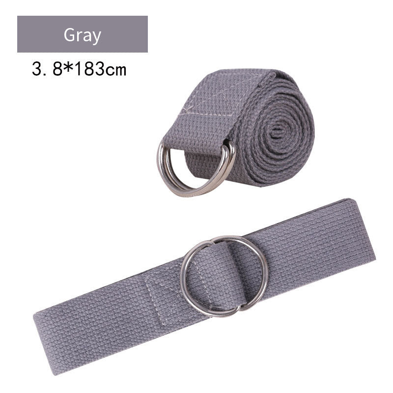 Pure Cotton Yoga Stretch Belt Fitness Tension Belt-Aria Doejay