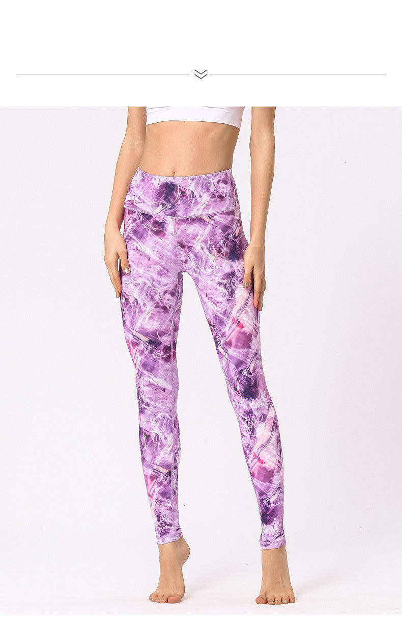 New printed yoga leggings-Aria Doejay