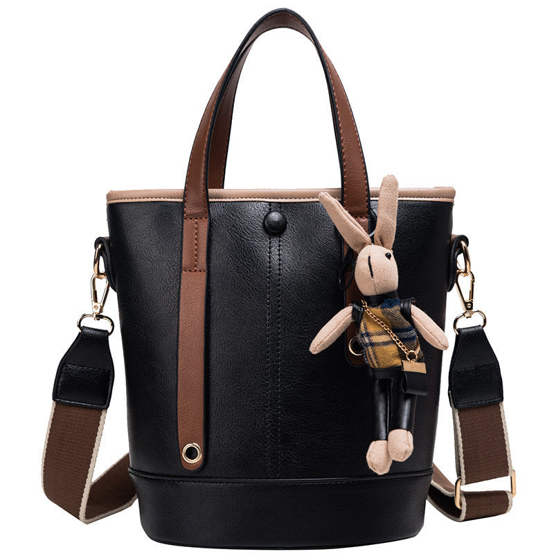 Messenger bag retro fashion portable bucket bag