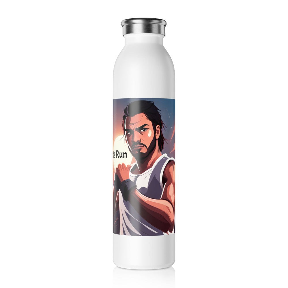 sophisticated slim stainless steel water bottle –