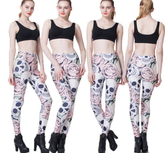 Skull leggings-Aria Doejay