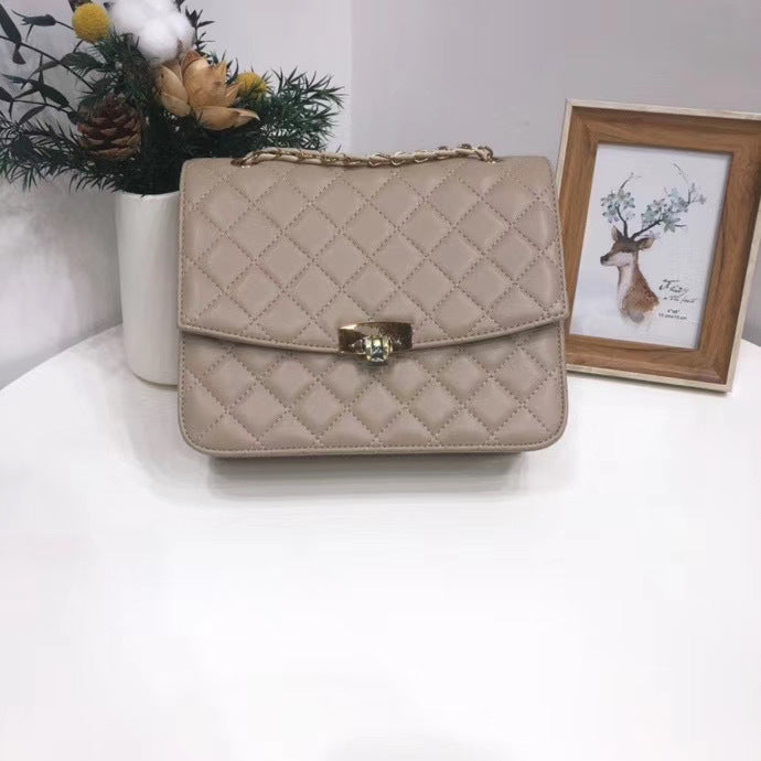 Lingge chain bag shoulder diagonal bag