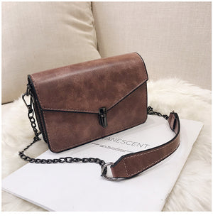 Gangfengsen Small Square Bag Chain Shoulder Messenger Bag