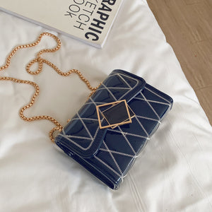 Messenger Bag Rhombic Chain Fashion Small Square Bag