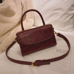 Mini Embossed Pattern Women's Straddle Bag