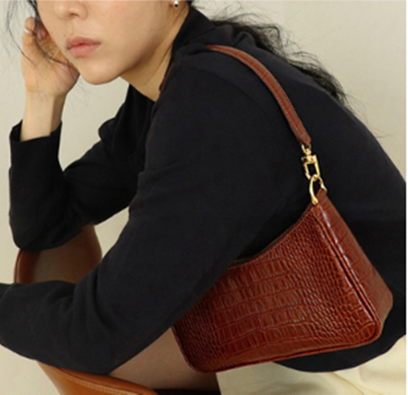 Niche Simple and Fashionable Texture Handbag Trendy