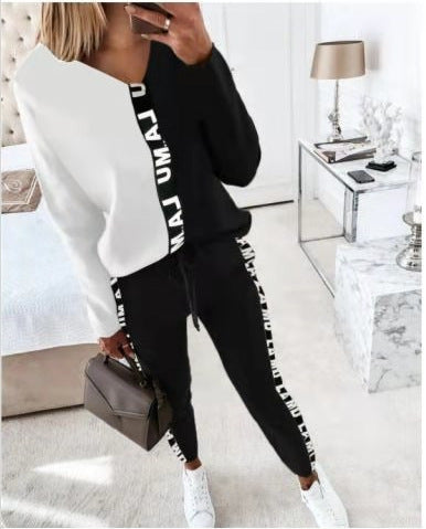 Women In Slacks And Long Sleeves Hoodie Suits-Aria Doejay