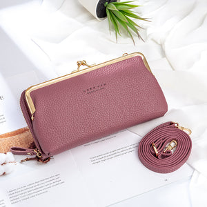 New Female Bag Korean Fashion One-Shoulder Messenger Bag Mobile Phone Bag Multifunctional Horizontal Bag Wholesale