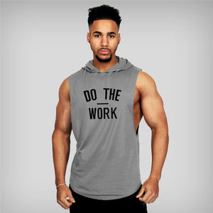 Men's Fitness Vest Sports Hooded Vest-Aria Doejay