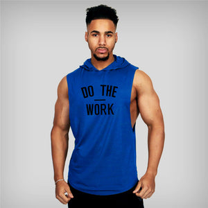 Men's Fitness Vest Sports Hooded Vest-Aria Doejay