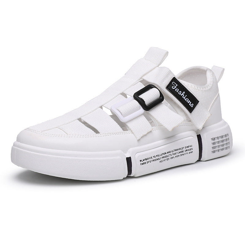 Hollow Out Sports Leisure Low - Help Lazy Men Board Shoes-Aria Doejay