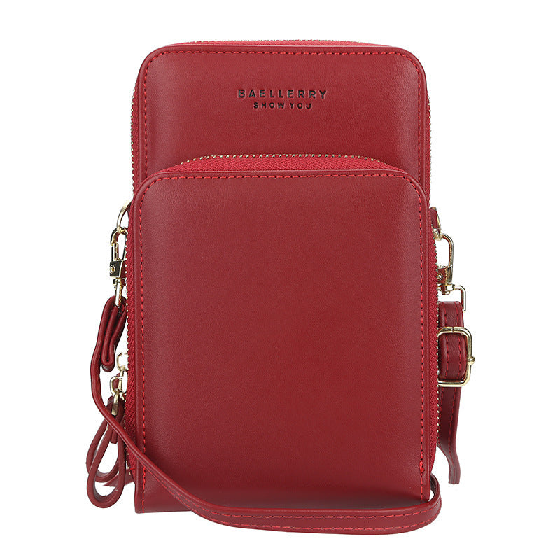 Large Capacity Crossbody Shoulder Bags For Women Fashion Zipper Mobile Phone Bag-Aria Doejay