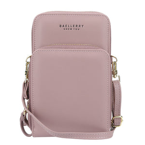 Large Capacity Crossbody Shoulder Bags For Women Fashion Zipper Mobile Phone Bag-Aria Doejay