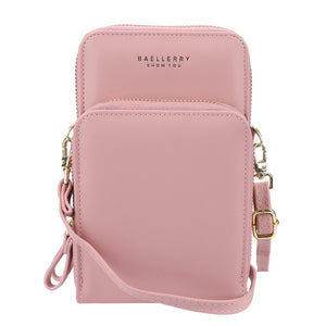 Large Capacity Crossbody Shoulder Bags For Women Fashion Zipper Mobile Phone Bag-Aria Doejay