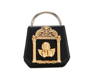 New Women's Bag Retro Baroque Angel Bag Pearl Chain Bag