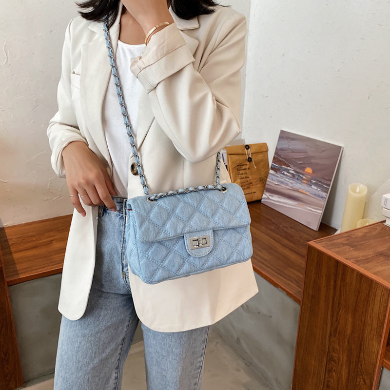 Bag Female Rhombus Small Square Bag Style Chain Shoulder Messenger Bag