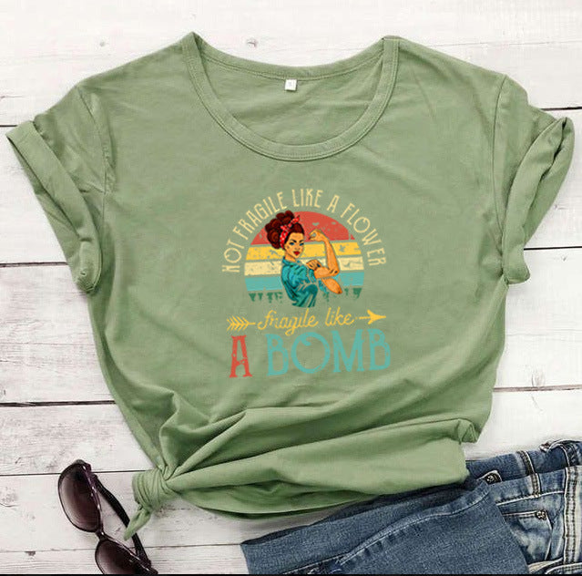 A Customized Short Sleeve T-Shirt With Color Printing-Aria Doejay