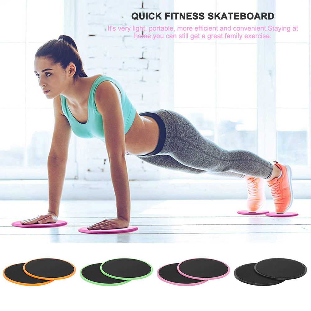 1 Pair Abdominal Core Training Exercise Equipment Fitness Glide Plate Sports Sliding Disc Body Exercises Training Slide Pad