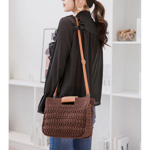 New One-shoulder portable Diagonal Autumn And Winter Woven Bag-Aria Doejay