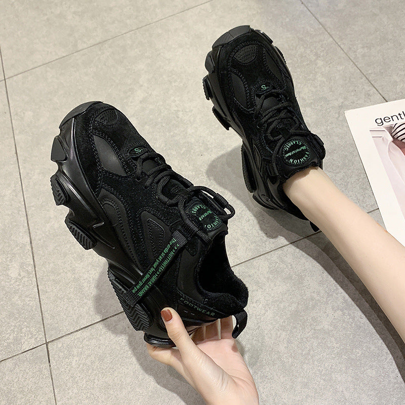 Daddy Shoes Ins New All-Match Thick-Soled Sports Shoes, Internally Increased Women'S Shoes