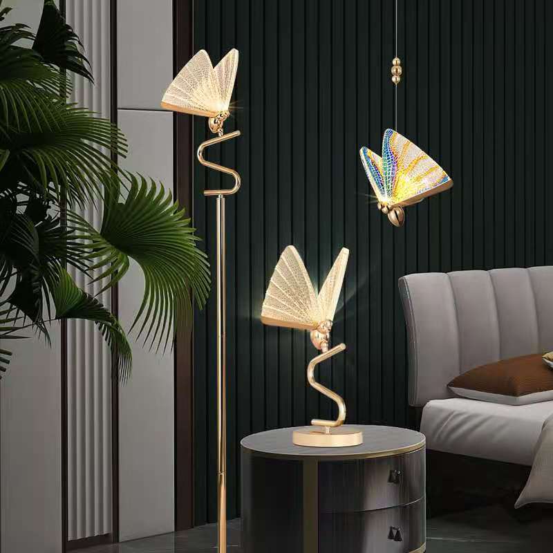 Hot Sale Butterfly Lamp Chandelier for Living Room Bedroom Bedside Staircase Hall Restaurant Art Indoor Lighting Decor-Aria Doejay