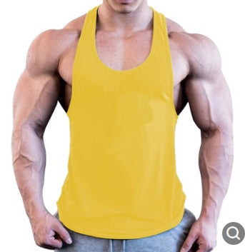 Gym Men Muscle Sleeveless Shirt Tank Top-Aria Doejay